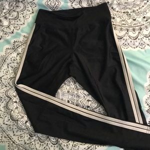 Brandy Melville black stripe leggings